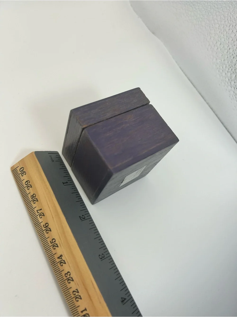 Navy Blue Hummingbird Trinket Box Wooden Small 2